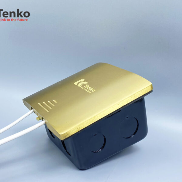 Hộp Điện Âm Sàn Chống Nước Chất Liệu Đồng Cao Cấp Tenko TK-J06 Màu Vàng