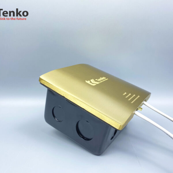 Hộp Điện Âm Sàn Chống Nước Chất Liệu Đồng Cao Cấp Tenko TK-J06 Màu Vàng