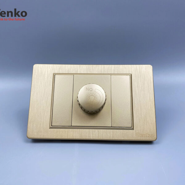 Chiết Áp Đèn Âm Tường Cao Cấp Mặt Nhựa Vân Xước Tenko TK-C5-085