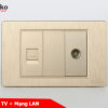 Ổ cắm TV + mạng LAN TK-C5-075