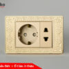 Ổ cắm chuẩn Đức + ổ cắm 2 chấu