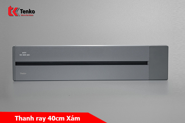 Thanh Ray Ổ Cắm Dạng Trượt Thông Minh 40cm Chính Hãng Tenko TK-RA40 Màu Xám