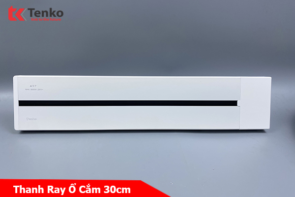 Thanh Ray Ổ Cắm Dạng Trượt Thông Minh 30cm Chính Hãng Tenko TK-RA30 Màu Trắng
