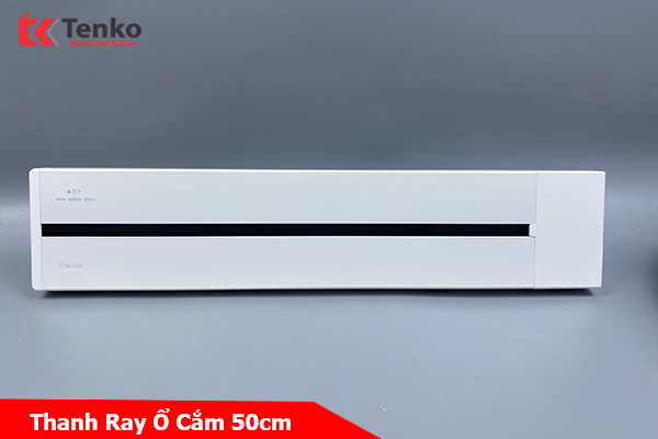 Thanh Ray Ổ Cắm Dạng Trượt Thông Minh 50cm Chính Hãng Tenko TK-RA50 Màu Trắng