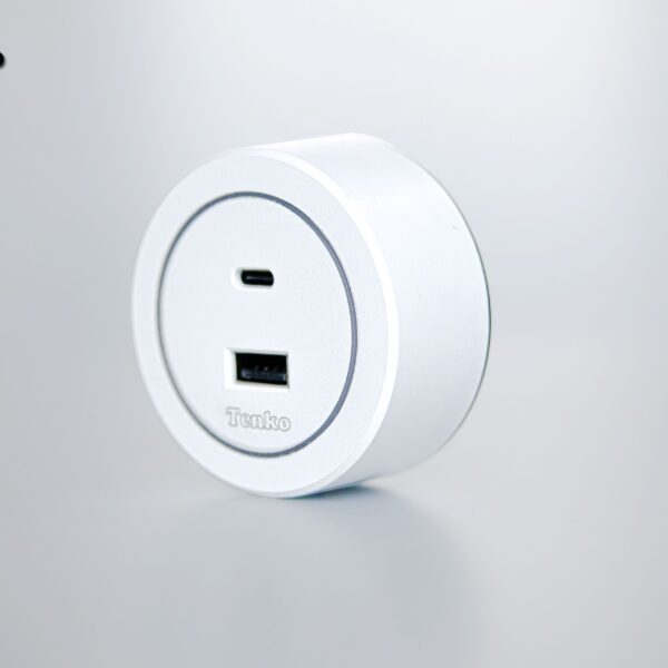 Ổ Cắm USB Type A và Type C Cho Thanh Ray Chính Hãng Tenko TK-RU01-T