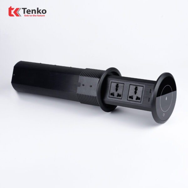 Ổ Điện Âm Bàn Đảo Bếp Chính Hãng Tenko TK-HX9 Màu Đen