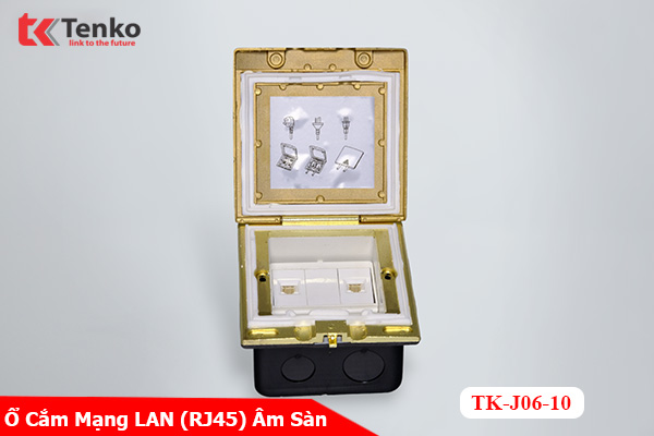 Hộp Điện Âm Sàn Chống Nước 2 Mạng LAN (RJ45) Tenko TK-J06-10 