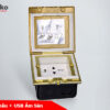 Ổ cắm 3 chấu + USB Âm Sàn