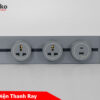 Thanh Ray Ổ Cắm 3 Chấu Kết Hợp Ổ Cắm USB Sạc Type A và Type C Nhiều Kích Thước Tenko