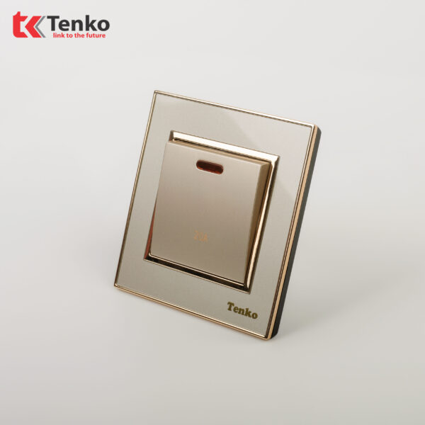 Công Tắc Công Suất Cao 20A Mặt Nhựa Vàng Tenko TK-F66-87
