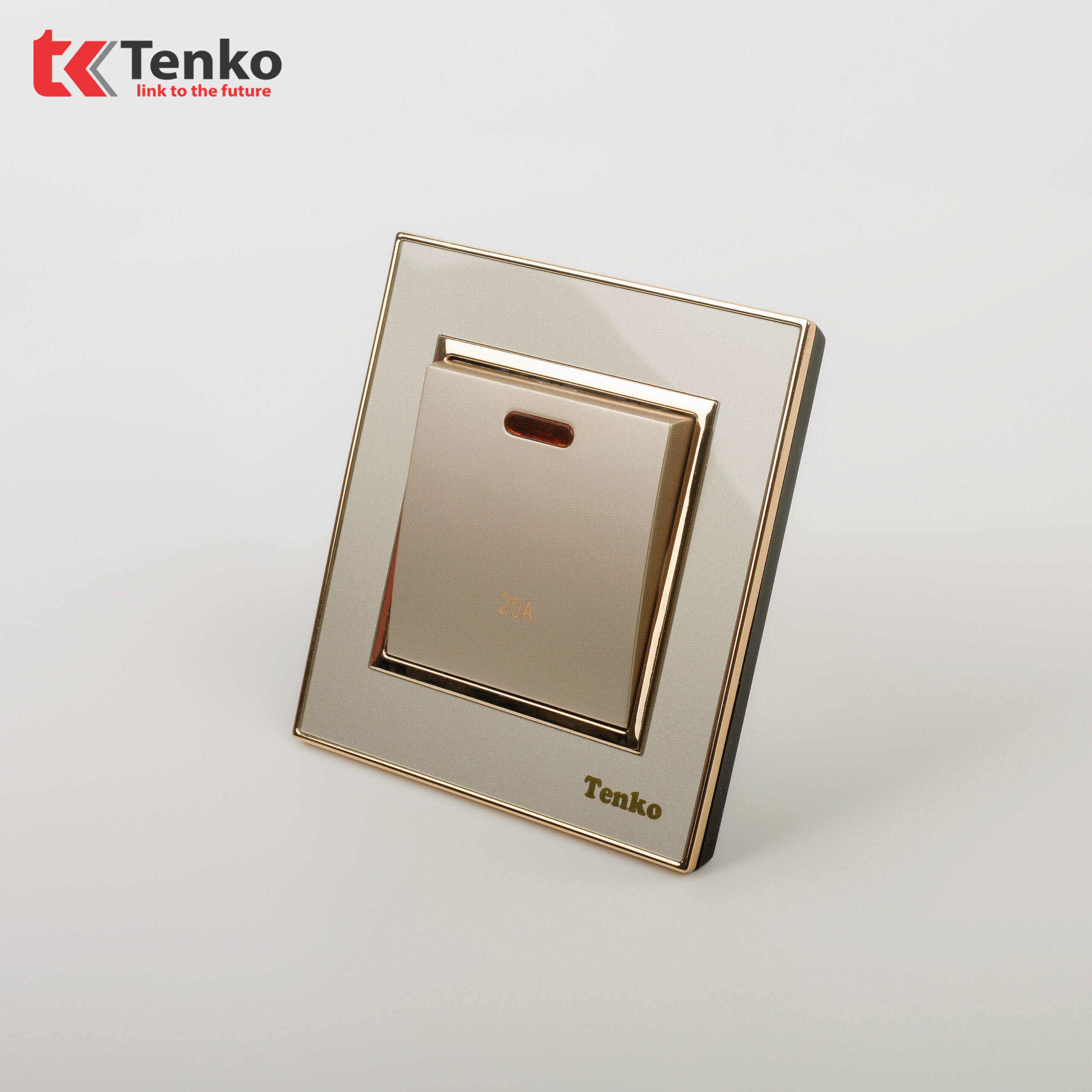 Công Tắc Công Suất Cao 20A Mặt Nhựa Vàng Tenko TK-F66-87