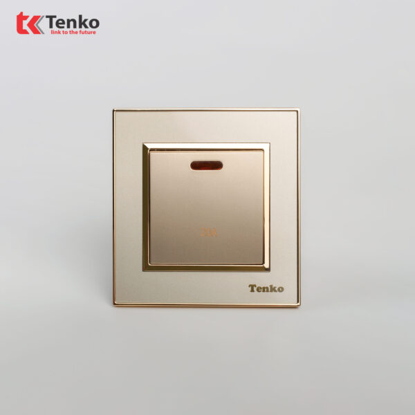 Công Tắc Công Suất Cao 20A Mặt Nhựa Vàng Tenko TK-F66-87