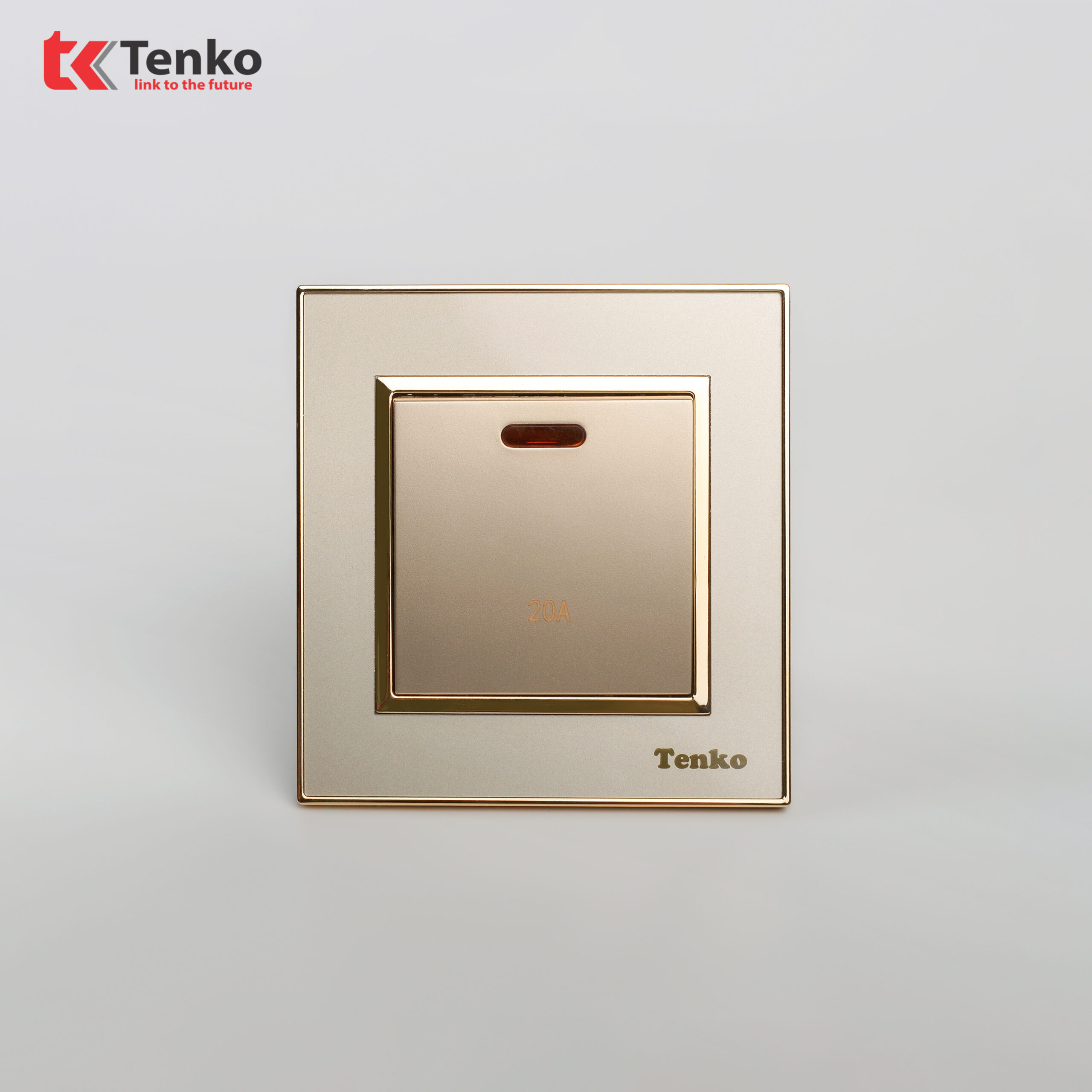 Công Tắc Công Suất Cao 20A Mặt Nhựa Vàng Tenko TK-F66-87