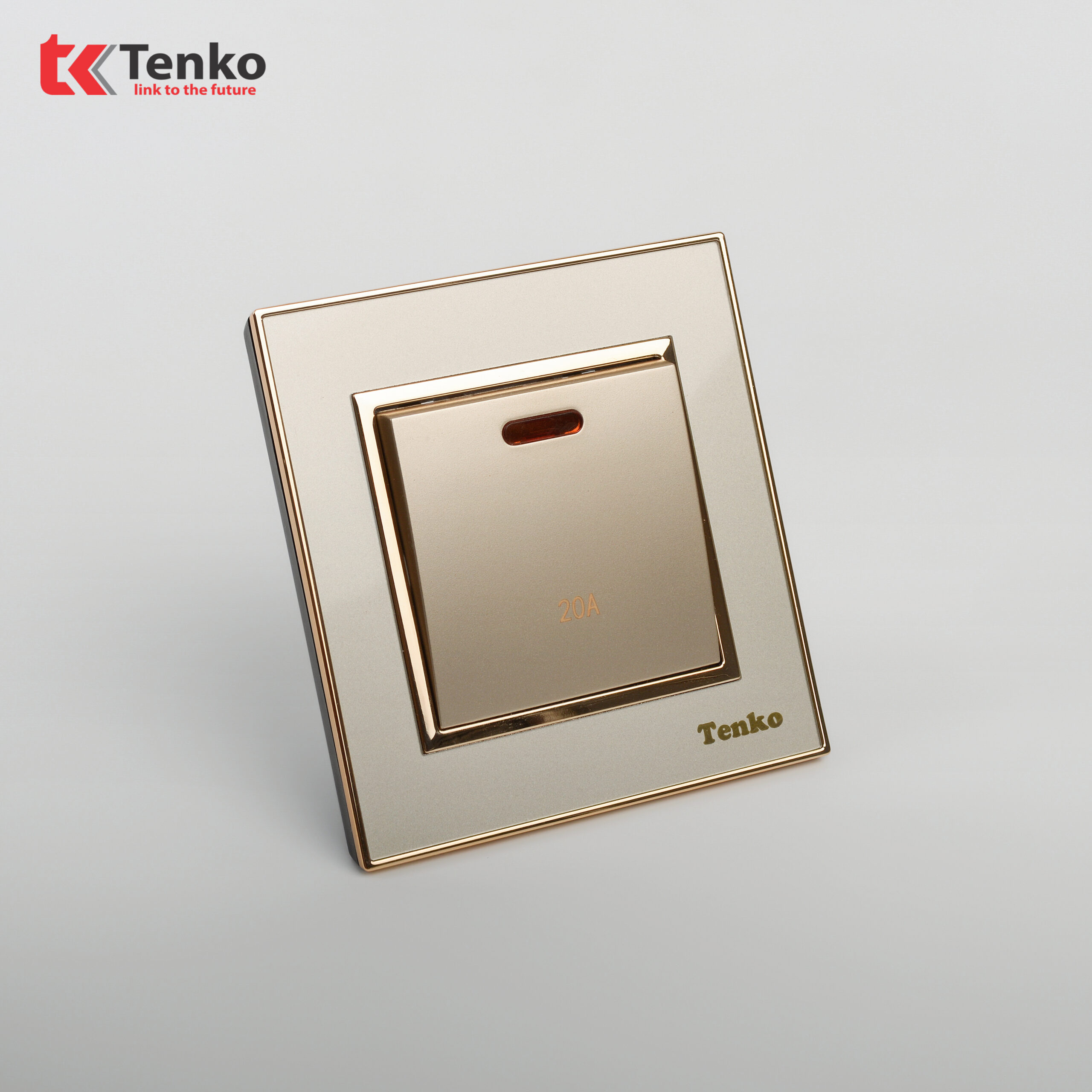Công Tắc Công Suất Cao 20A Mặt Nhựa Vàng Tenko TK-F66-87