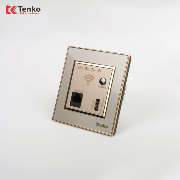 Ổ Wifi Âm Tường Mặt Nhựa Vàng Tenko TK-F66-69