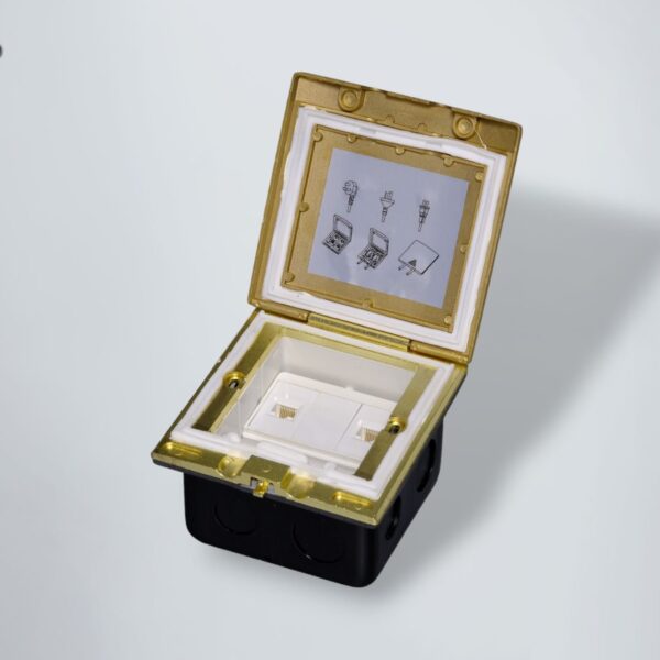 Hộp Điện Âm Sàn Chống Nước 2 Mạng LAN (RJ45) Tenko TK-J06-10 