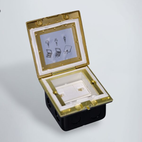 Hộp Điện Âm Sàn Chống Nước 2 Mạng LAN (RJ45) Tenko TK-J06-10 