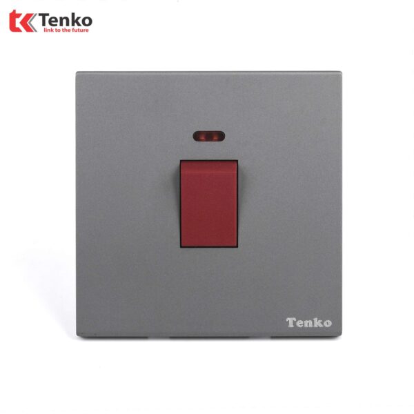 Công Tắc 20A Tràn Viền Nhựa Cao Cấp Màu Xám Chính Hãng Tenko TK-T8-88