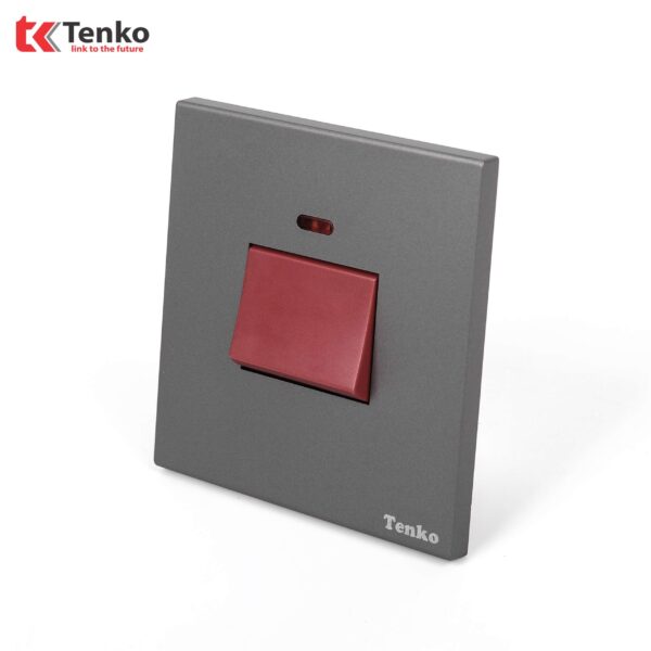 Công Tắc 45A Tràn Viền Nhựa Cao Cấp Màu Xám Chính Hãng Tenko TK-T8-89