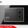 Ổ cắm mạng LAN kèm ổ cắm đơn