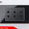 Ổ cắm 2 chấu TK-C26-020