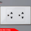 Ổ cắm đôi 3 chấu TK-C18W-044