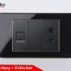 Ổ cắm mạng + ổ cắm đơn TK-C26-078