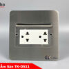 Ổ cắm điện âm sàn Tenko TK-DS11 màu bạc