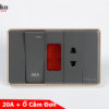 Công Tắc 20 A + ổ cắm đơn C1