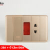 Công Tắc 20A + Ổ Cắm Điện TK-C1