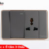 Công Tắc + ổ cắm 3 chấu C1