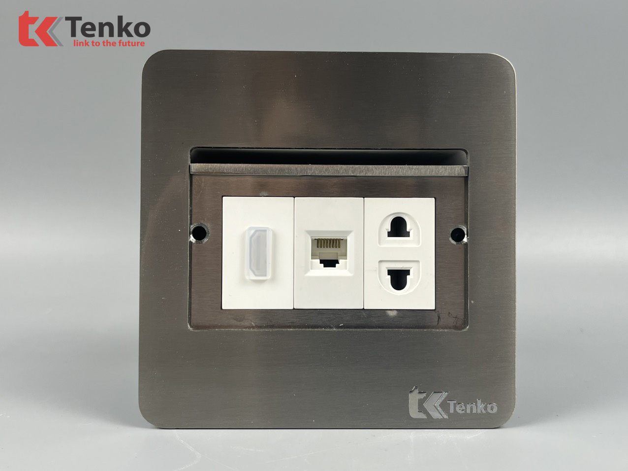 Ổ Cắm Điện Âm Sàn Kèm Mạng LAN (RJ45) Và HDMI Tenko TK-DS11-03