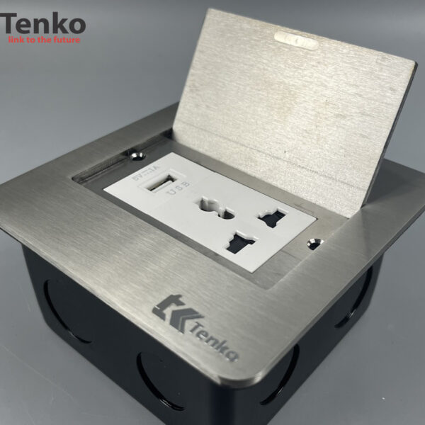 Ổ Cắm Điện Âm Sàn Kèm Cổng USB Chính Hãng Tenko TK-DS11-24