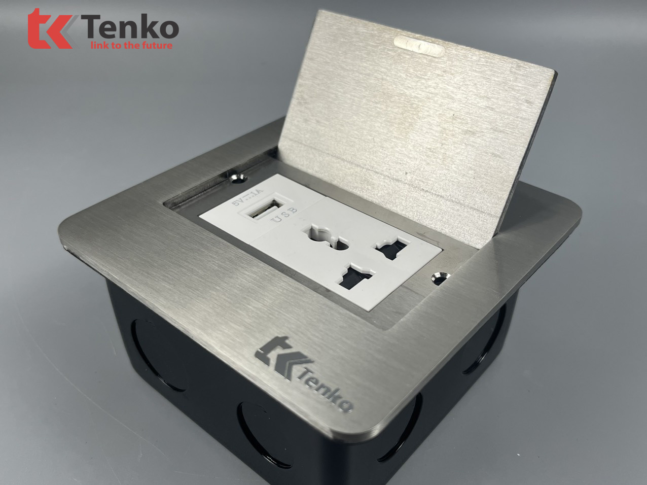 Ổ Cắm Điện Âm Sàn Kèm Cổng USB Chính Hãng Tenko TK-DS11-24