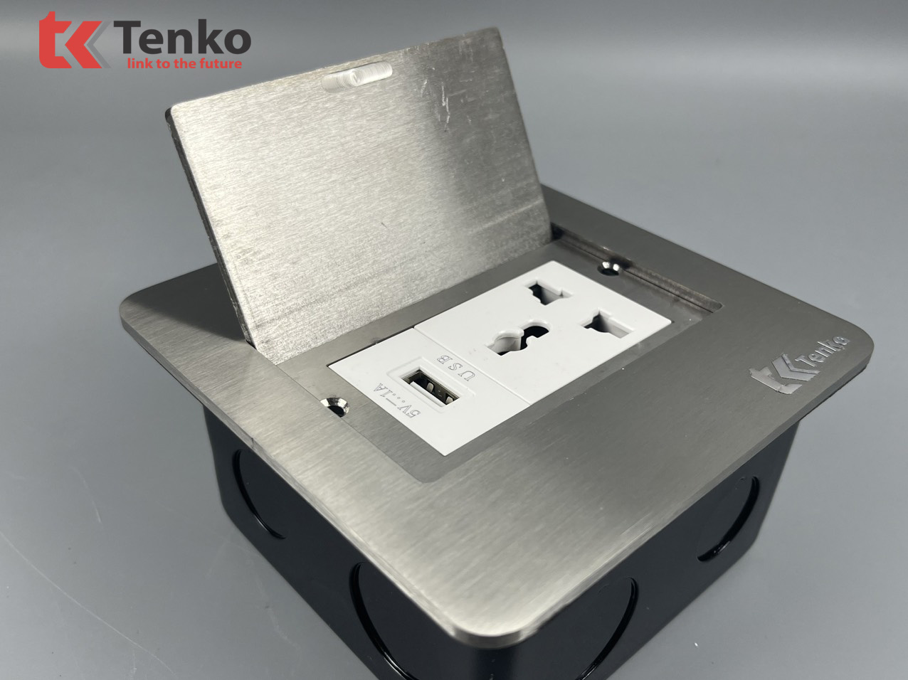 Ổ Cắm Điện Âm Sàn Kèm Cổng USB Chính Hãng Tenko TK-DS11-24