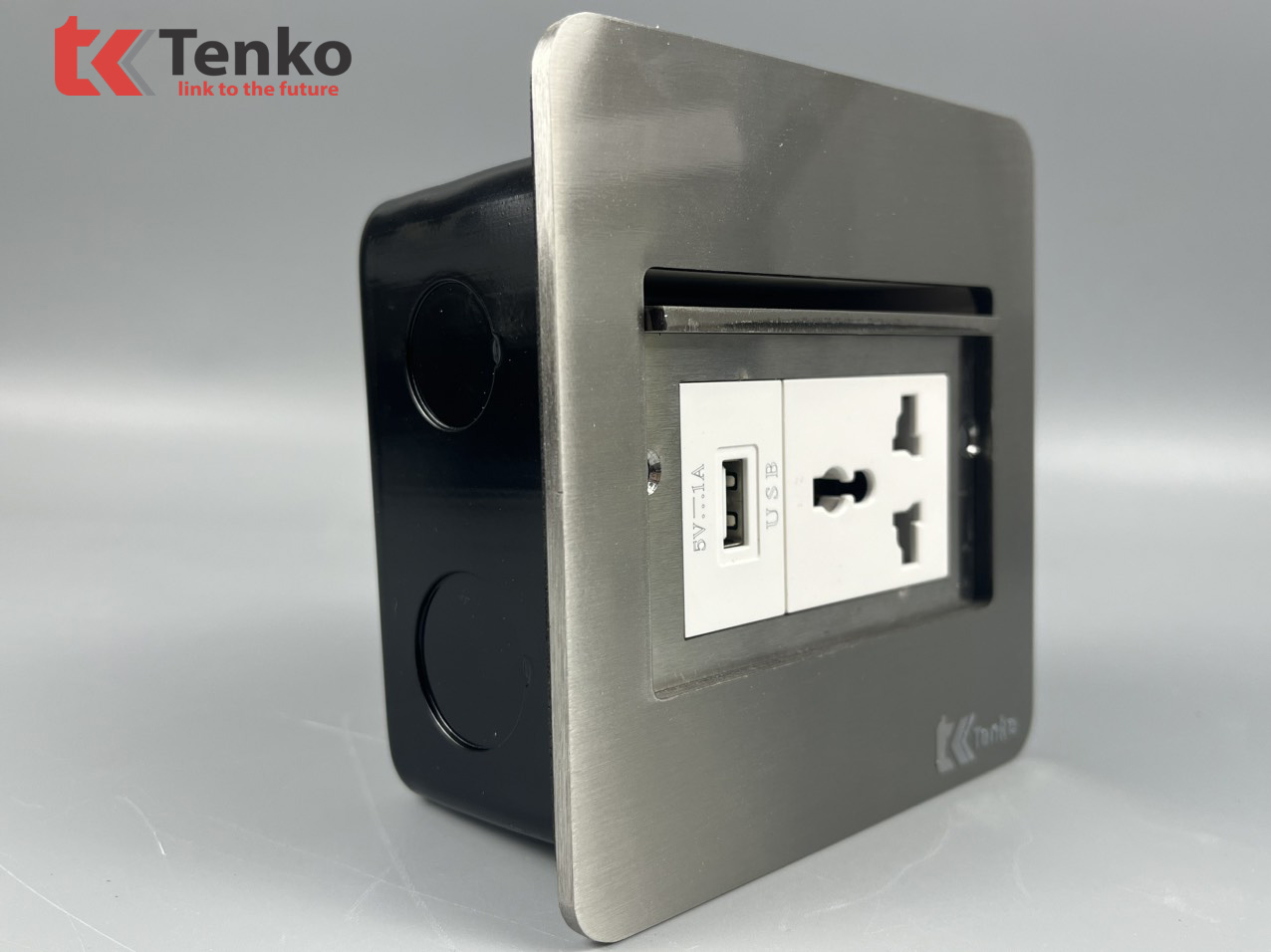 Ổ Cắm Điện Âm Sàn Kèm Cổng USB Chính Hãng Tenko TK-DS11-24