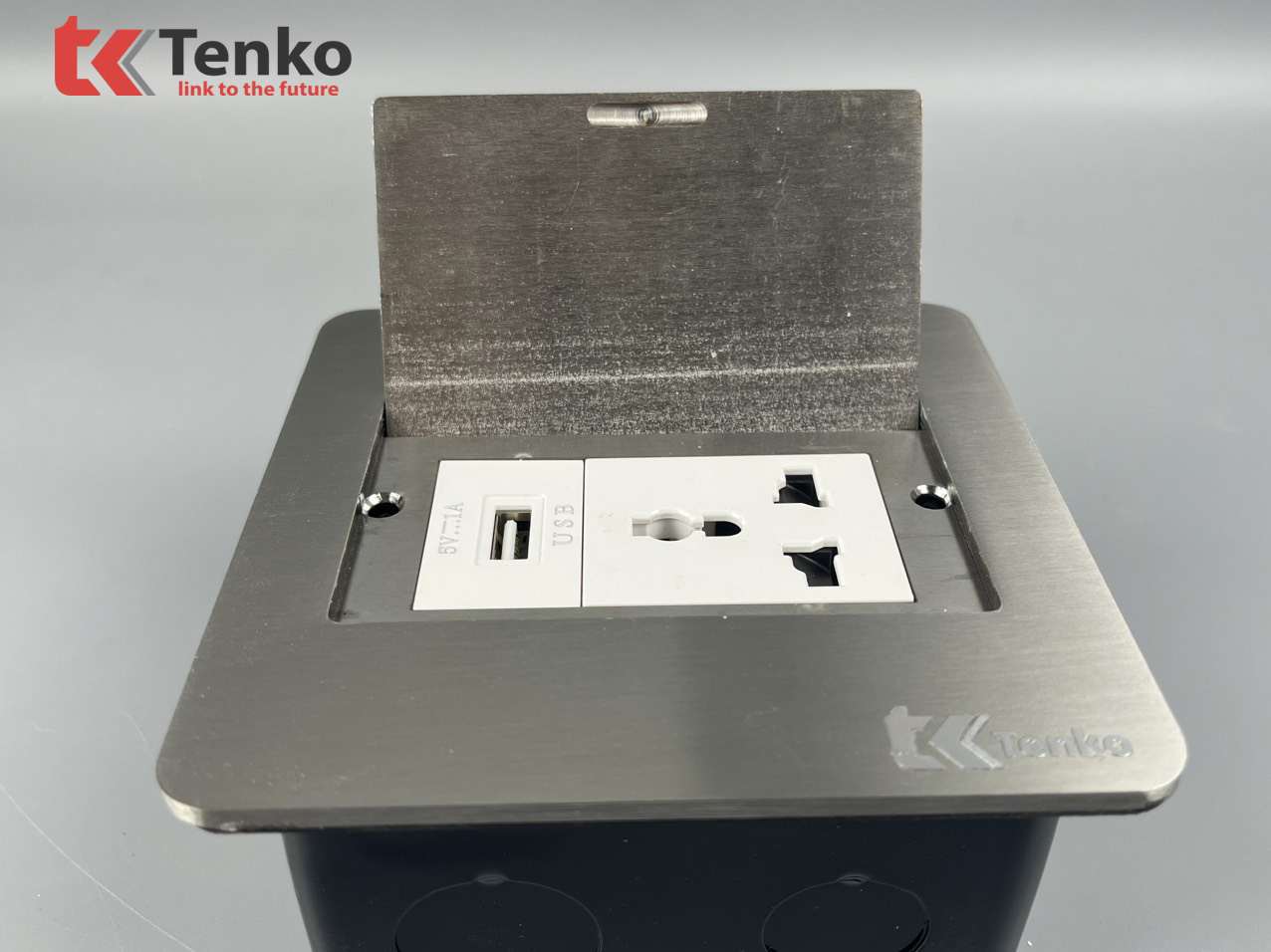 Ổ Cắm Điện Âm Sàn Kèm Cổng USB Chính Hãng Tenko TK-DS11-24
