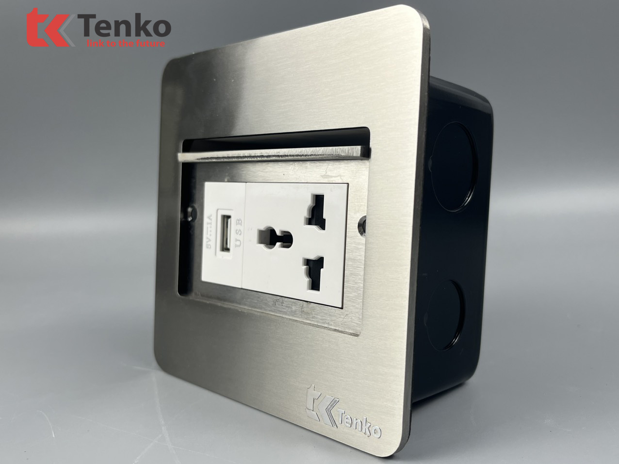 Ổ Cắm Điện Âm Sàn Kèm Cổng USB Chính Hãng Tenko TK-DS11-24