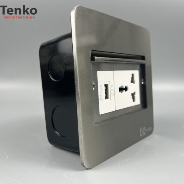 Ổ Cắm Điện Âm Sàn Kèm Cổng USB Chính Hãng Tenko TK-DS11-24