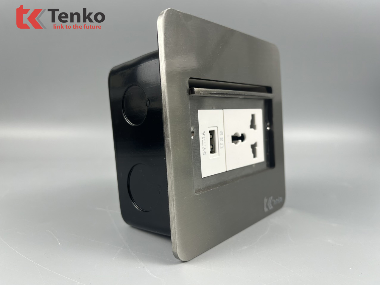 Ổ Cắm Điện Âm Sàn Kèm Cổng USB Chính Hãng Tenko TK-DS11-24