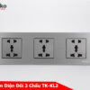 Ổ Cắm Điện Đôi 3 Chấu TK-KL3