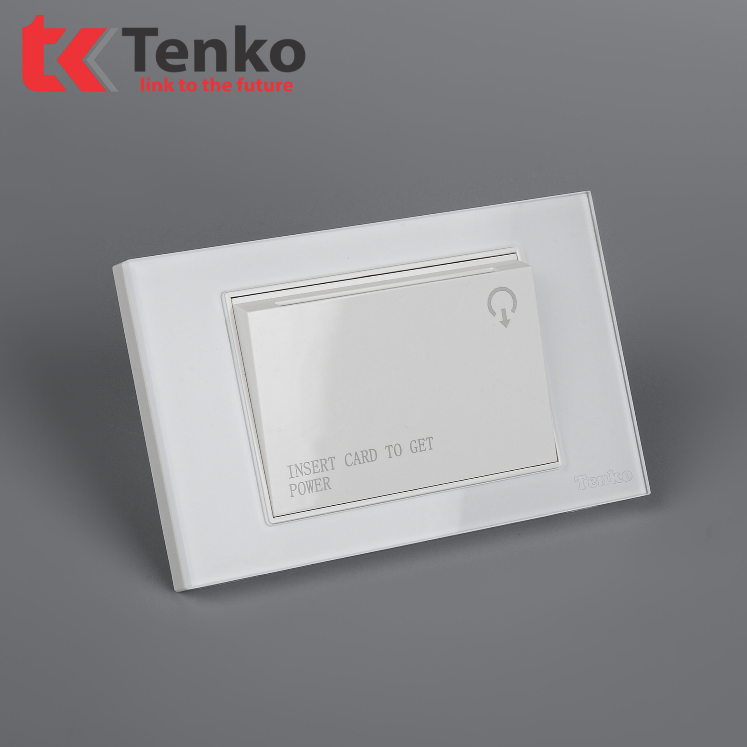Công Tắc Thẻ Từ Mặt Kính Cường Lực TK-C18-099 Màu Trắng