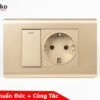 Ổ Cắm Chìm Chuẩn Đức Có Công Tắc TK-C25-063