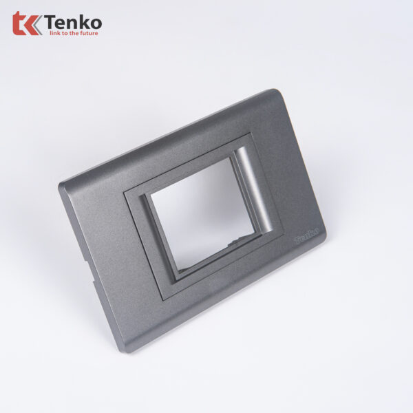 Mặt Át Đôi + Gông Tenko TK-C25-B-AD – Mặt Nhựa PC Xám