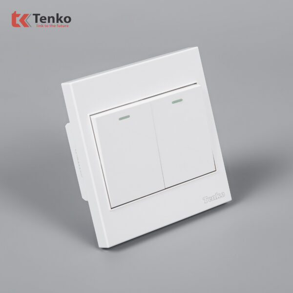 Công Tắc 2 Nút Mặt Nhựa ABS Tenko TK-V1-02 – Giải Pháp Điều Khiển Điện Hiện Đại, Bền Bỉ