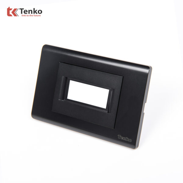 Mặt Át Đơn + Gông Cao Cấp TENKO TK-C25-AD – Mặt Nhựa PC Đen