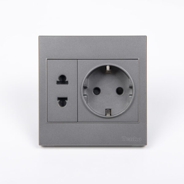Ổ Cắm Chìm Chuẩn Đức Mặt Nhựa ABS Tenko TK-V1-059 – Giải Pháp Điều Khiển Điện Hiện Đại, Bền Bỉ