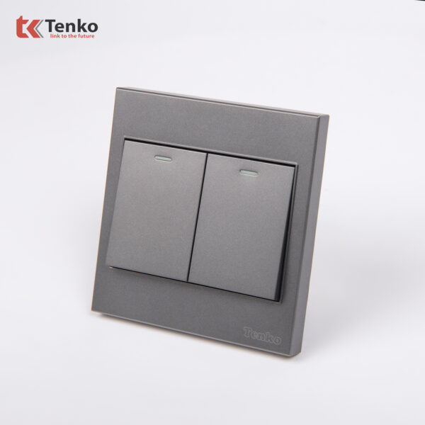 Công Tắc 2 Nút Mặt Nhựa ABS Tenko TK-V1-02 – Giải Pháp Điều Khiển Điện Hiện Đại, Bền Bỉ