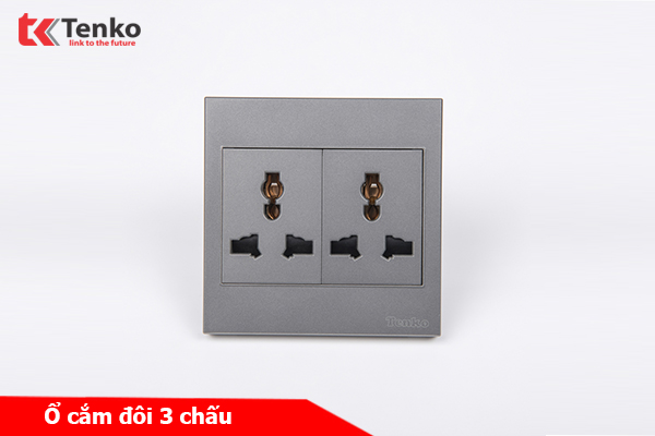 Ổ Cắm 3 Chấu Mặt Nhựa ABS Tenko TK-V1-050 – Giải Pháp Điều Khiển Điện Hiện Đại, Bền Bỉ