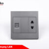Ổ Cắm + Mạng LAN Mặt Nhựa ABS – Giải Pháp Điều Khiển Điện Hiện Đại, Bền Bỉ
